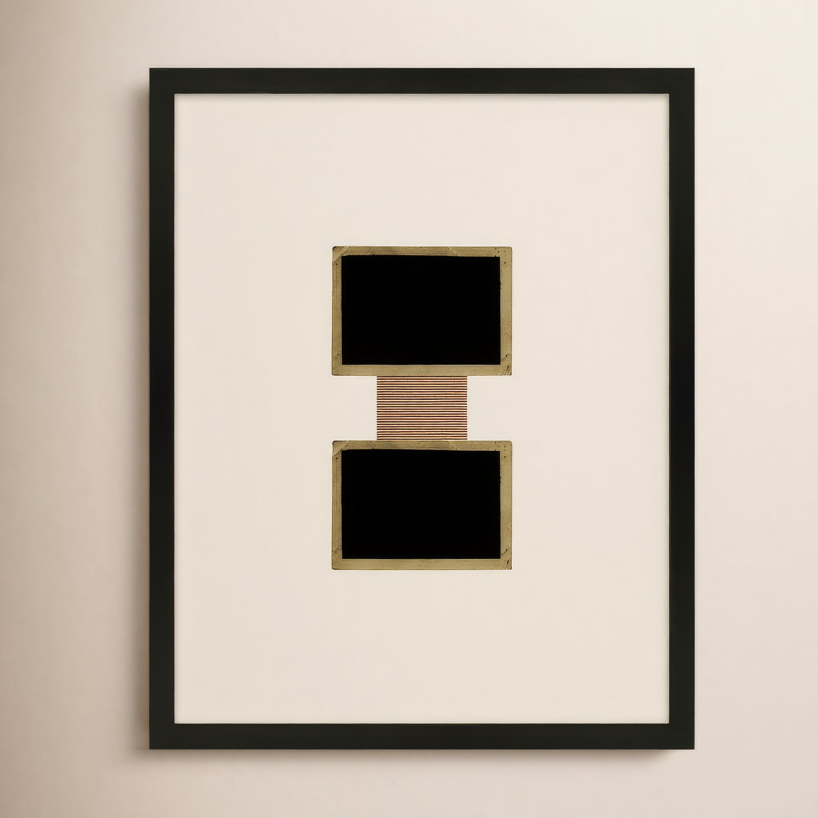 Cassara "Column 1" Print by Eleni Psyllaki, Black Framed, 20" H x 16" W  x 1.25" D