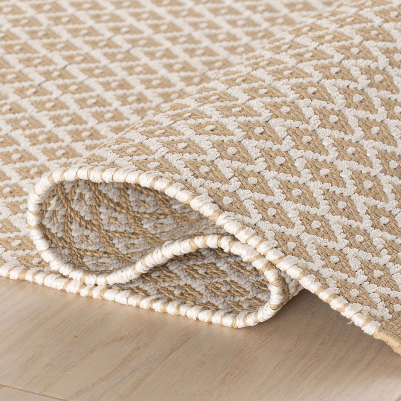 Riviera Khaki Handwoven Indoor/Outdoor Rug, Rectangle 2' x 3'