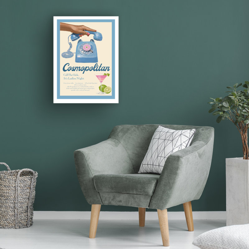 Œuvre sur toile, «Bachely Liz Rome», H 19 po x l 14 po