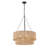 23.6" 6-Light Modern Rope Drum Chandelier-1987355957