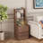 Modern Night Stand with Bookshelf-109324383