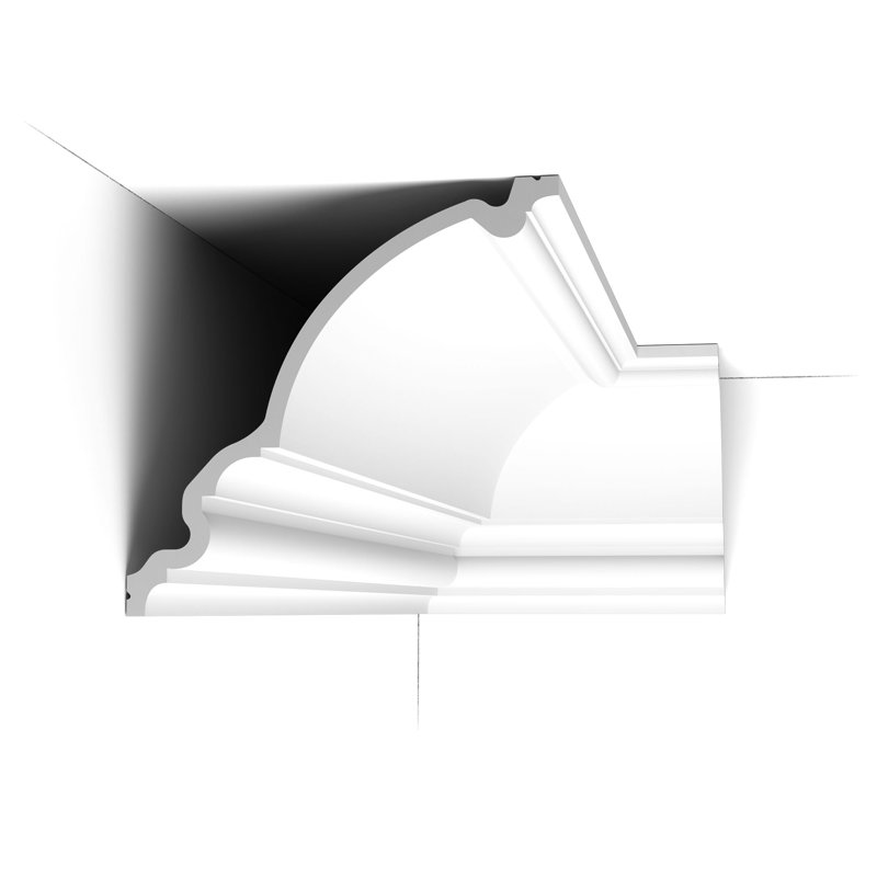 10-1/4 in x 10-5/8 in x 78-3/4 in Primed White Plain Polyurethane Crown Moulding