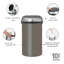 Poubelle à couvercle tactile 16 gallons-109286287