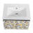 24'' Bathroom Vanity With Ceramic Basin & Hinges. , Black. Stylish Contemporary