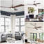 Ventilateur de plafond à pales en bois massif de 62 po 3 PCS avec lumières, télécommande, ventilateurs de plafond silencieux à 3 pales à moteur à 6 vitesses, ventilateur de plafond réversible, pour salon de patio, chambre à coucher, bureau, intérieur.