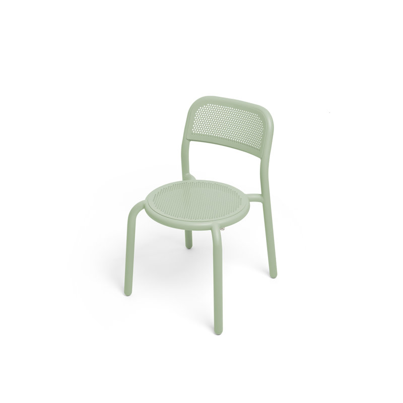 Toní Stacking Patio Dining Side Chair, Mist Green