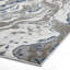 Apollo Modern Marble Metallic Rug Grey/Navy