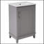 Ensemble de meuble-lavabo simple 20 po avec plateau en céramique Samith-951017997