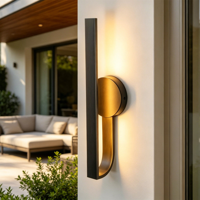 Bryshere 18.3'' Slender Sideway Dimmable LED Outdoor Wall Light