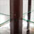 Cabinets with Built-in Lighting - Traditional Dark Cherry Living Room Corner Curio | MDF+Glass-1487840599