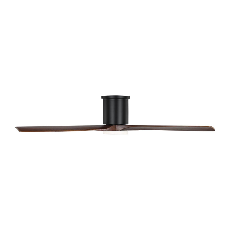 Ventilateur de plafond 52 po avec lumières DEL Amarillis, Noyer foncé, Nuit noire
