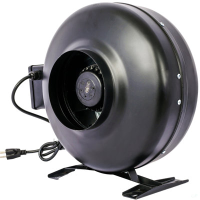 6-Inch 412 CFM Inline Duct Fan: Air Circulation Vent Blower For Hydroponics, Basements, And Kitchens
