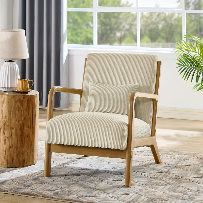 Fauteuil d'appoint en velours côtelé Corduroy
