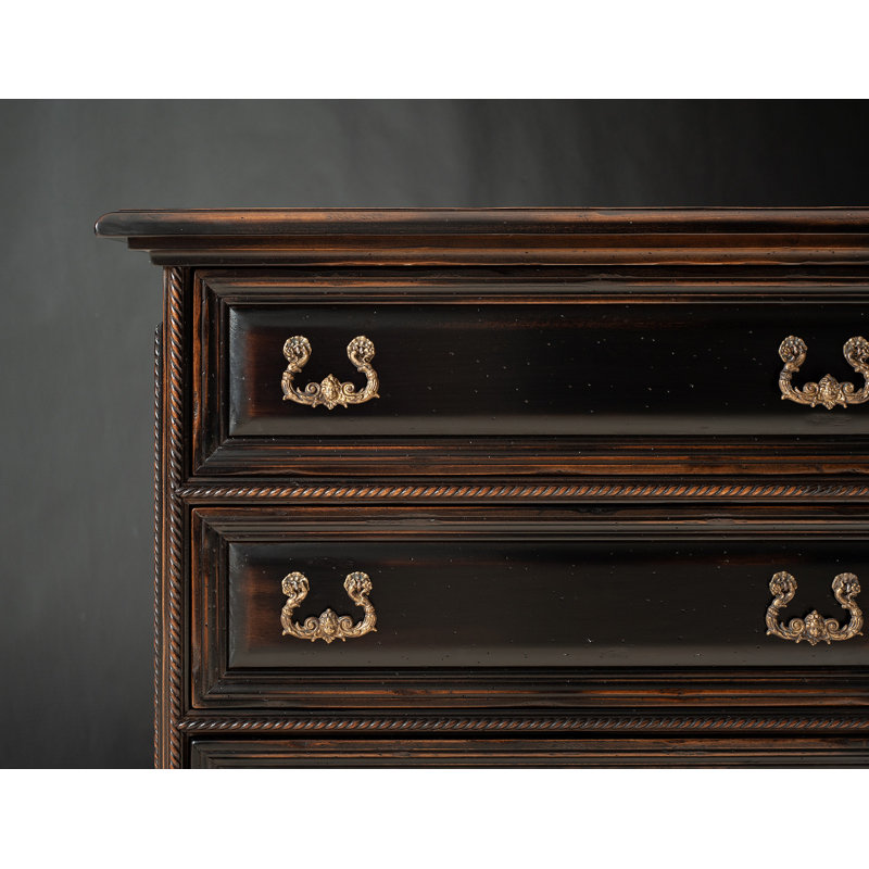 Italian Venetian Style Walnut Nightstand