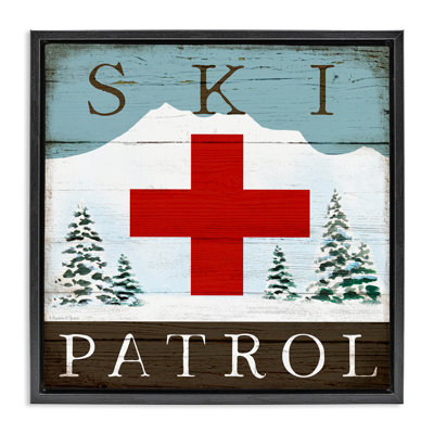 Enseigne rustique Ski Patrol