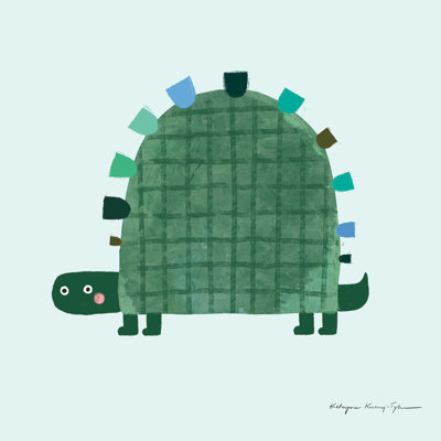 Louiese "Turtle Crop" by Kasia Kucwaj-Tybur Graphic Art