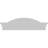 30"W x 8-1/2"H x 2-1/2"P Segment Arch W/ Flankers Sunburst Architectural Grade PVC Pediment-41863534