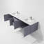 Ensemble de meuble-lavabo double mural 80 "Geneva-112899584-87285973