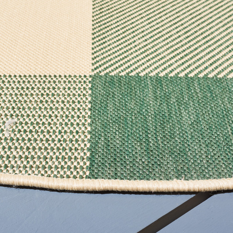 Andreya Performance Plaid Rug, Square 7'1"