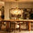 3 - Light Dimmable Glass Bubble Chandeliers