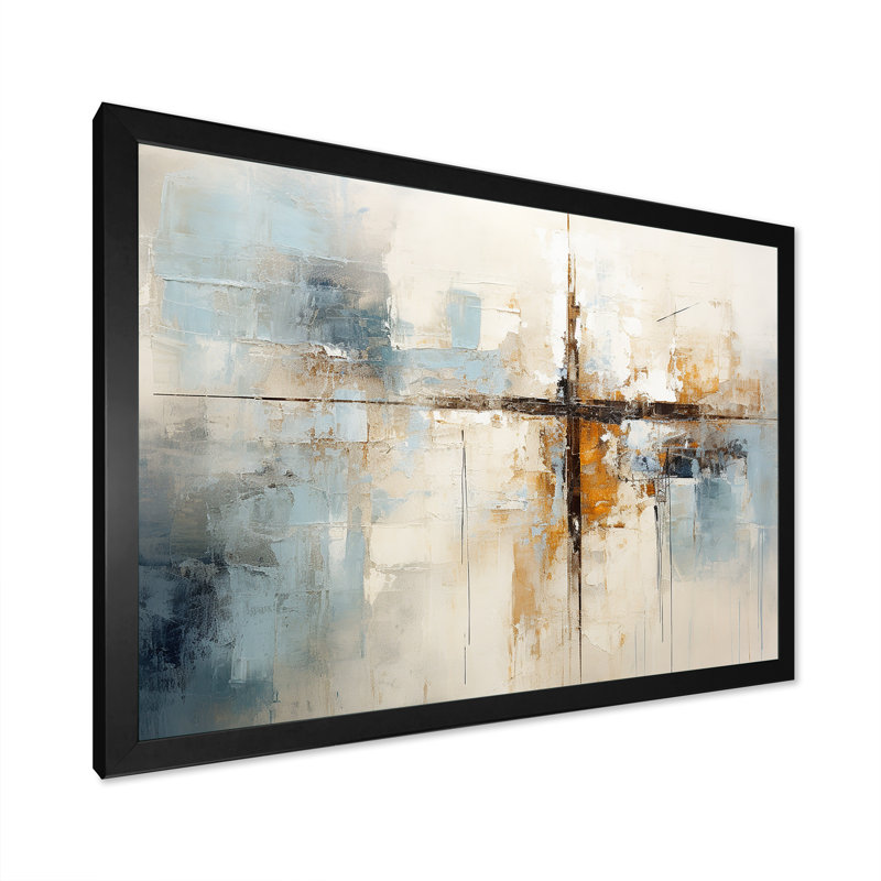 «Minimalisme Christianity Cross Dream I», art mural, Impression encadrée, H 34 po x l 44 po, Noir