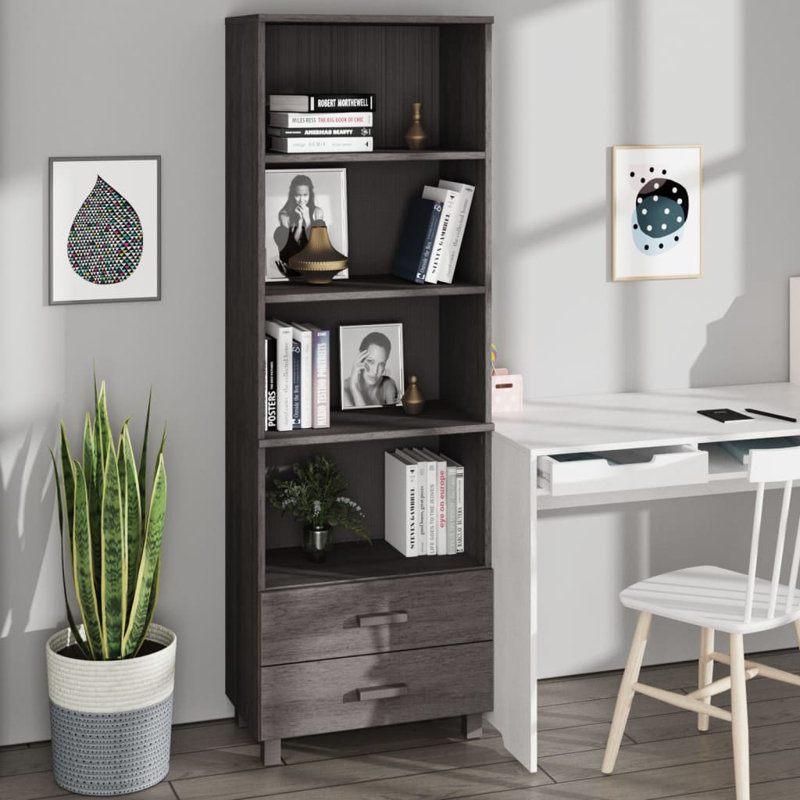Armoire d'entrée avec rangement Hamar, Gris foncé