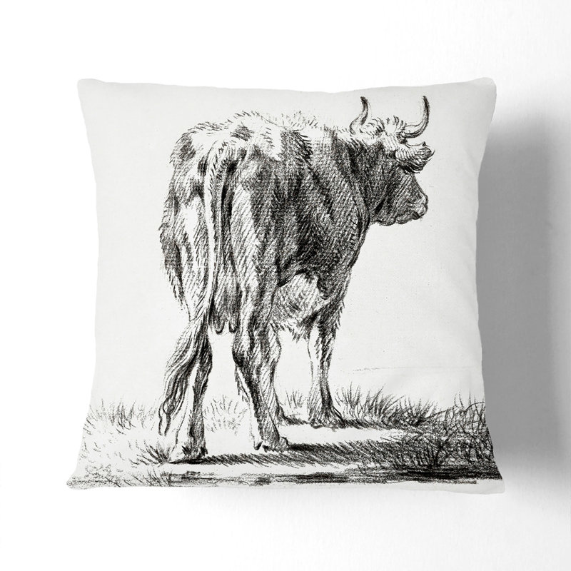 Square Throw Cushion, 55cm H x 55cm W x 20cm D, Stone