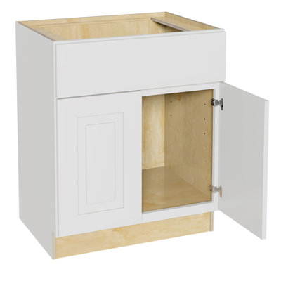 Gallery Express Briar Assembled 30 in. W X 24 in. D X 34.5 in. H Sink Base Kitchen Cabinet w/Sft Close