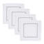 Ensemble de 4 serviettes de table à ourlet avec bordure à bordure - Ensemble de 4 serviettes élégantes pour les réceptions de tous les jours et les cocktails-392005656-500510131