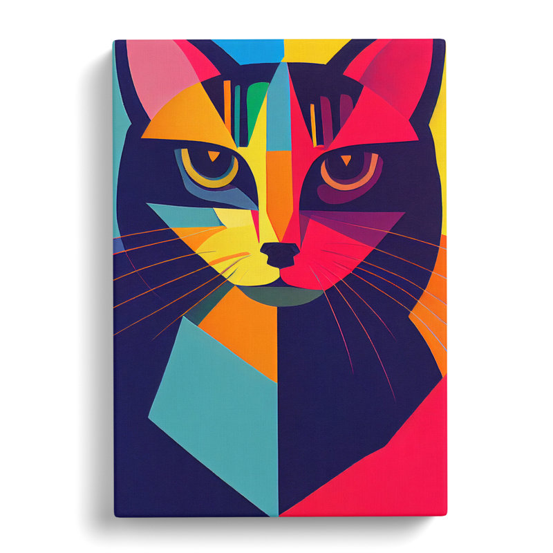 Abstract Cat Vol.2 - Wrapped Canvas, 76cm H x 50cm W x 3cm D