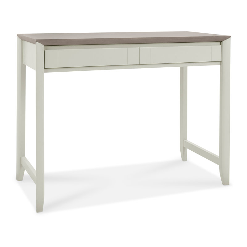 Izzie Computer Desk, Ivory/Brown
