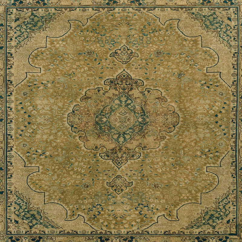 Abstract Indoor Rug, Square 4'