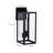 Black Rectangular Double-Bulb Outdoor Wall Light-1955256283-1957352953