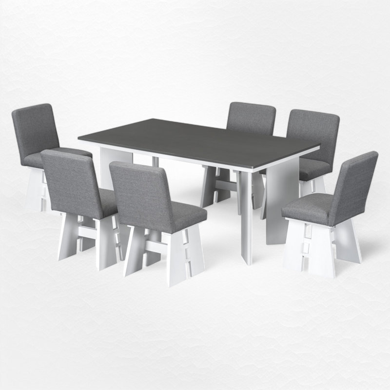 7 - Piece Dining Set, Dark Gray