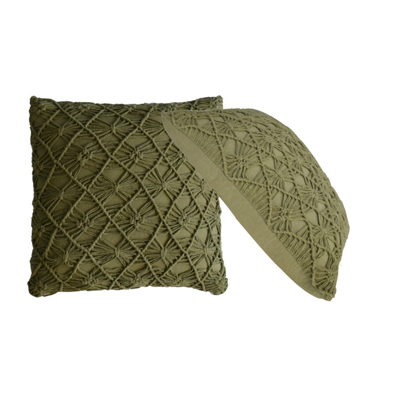 Chipperfield Square Cushion, Green