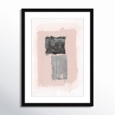 Pink, Black And Silver Shimmer II by Casa Fine Arts