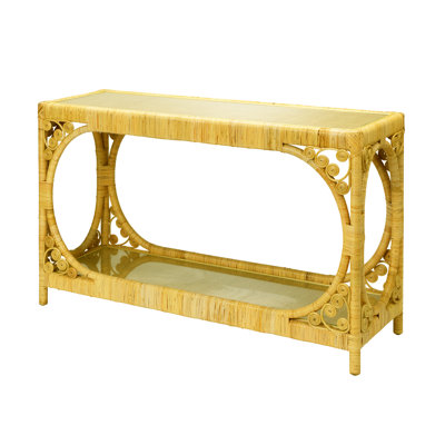 Primrose 48'' Glass Top Console Table