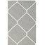 Tapis en laine / coton tissé à la main à plat Rodgers en ivoire / gris-478146603