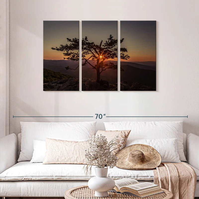Harnek Blue Ridge Sunset, 24" H x 38" W