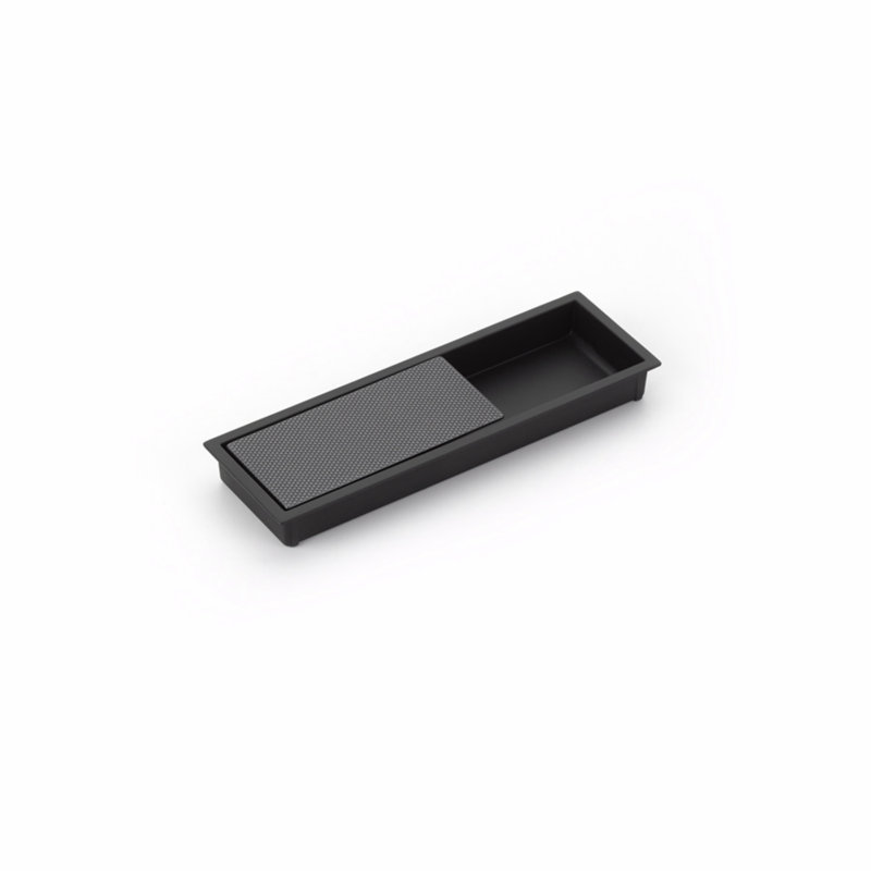 Modo Recessed Pull, Gun Metal/Matte Black