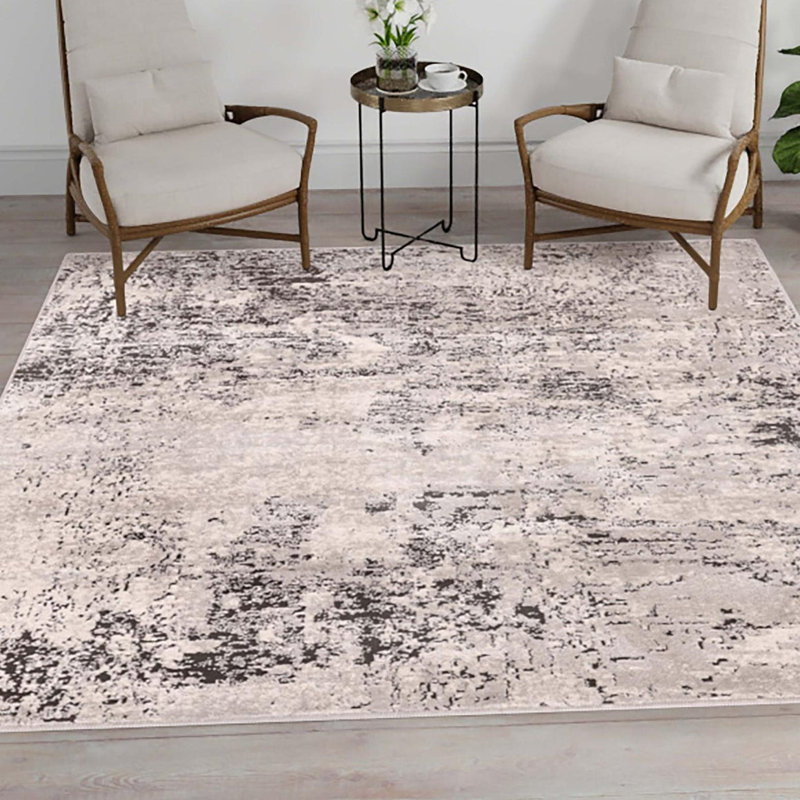 Abstract Indoor Rug, Square 6'1"