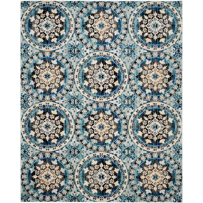 Evoke Performance Floral Rug, Rectangle 8' x 10'