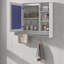 Armoire de toilette murale 36 po 3-en-1 avec tablette réglable, porte à fermeture en douceur et miroir haute définition-1183074337