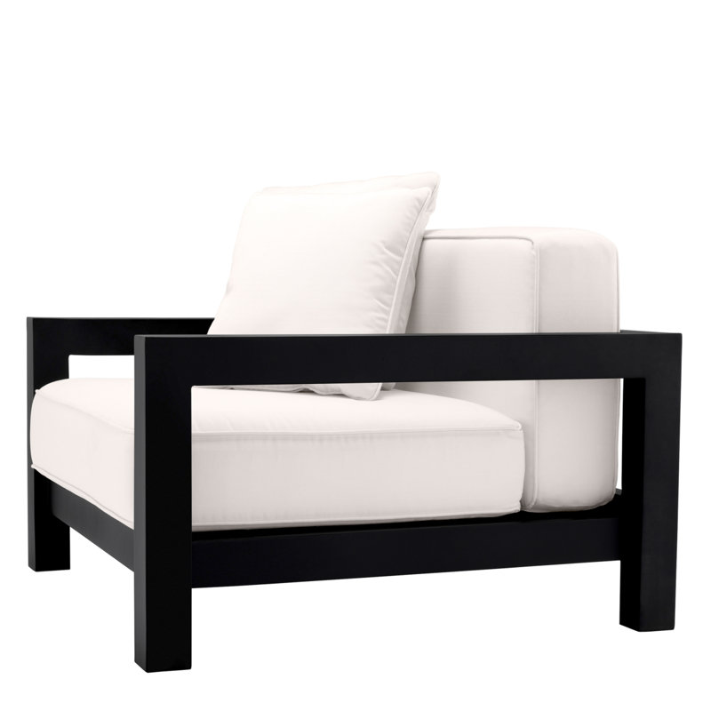 Cap-Antibes Outdoor Lounge Chair, Black