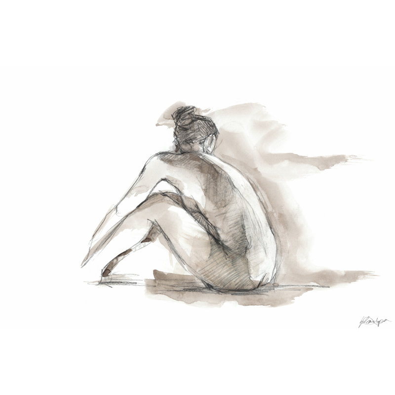 Gestural Figure Study I by Ethan Harper - Wrapped Canvas Art Prints, 20cm H x 30cm W