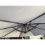 Parasol de patio de 10 pi - Gris, double alliage d'acier thermolaqué, augmente la résistance à la rouille et offre une structure grise robuste et durable
