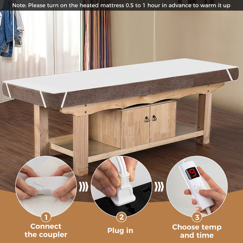 Juniata Blanket Electric Heated Mattress Pad, Twin 