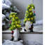 Figurine de Noël gnome des Fêtes avec signe de bienvenue