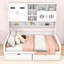 Lit de jour en bois avec armoire et tablette Wellsville-1699066336-1699066343