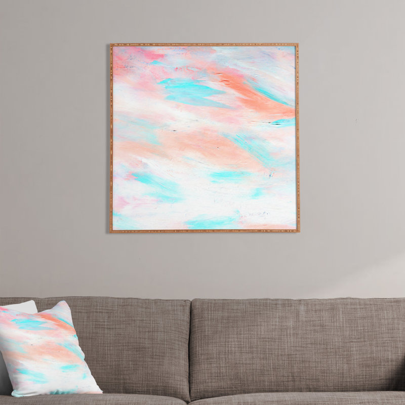 «Coral Abstract», reproduction de photo encadrée, H 30 po x l 30 po x P 1 po